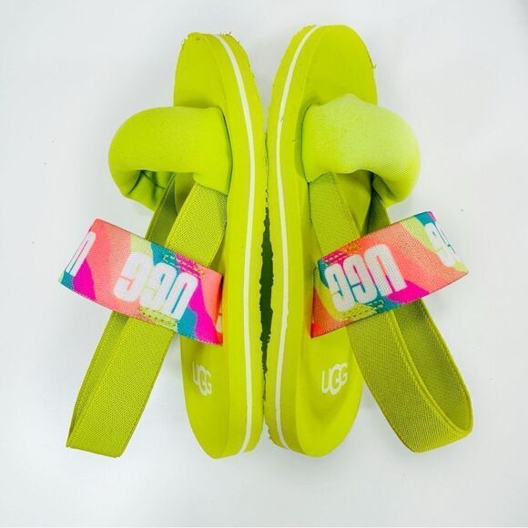 Ugg Child Zuma Sling Sandal Neon Green Toddler 8 - Picture 5 of 11